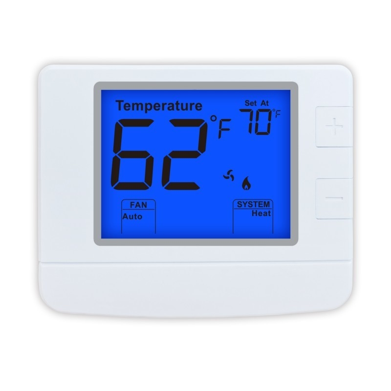 STN1020 Heating And Cooling Air Conditioning Digital Non-programmable Thermostat for Home 24volt  One Year Warranty