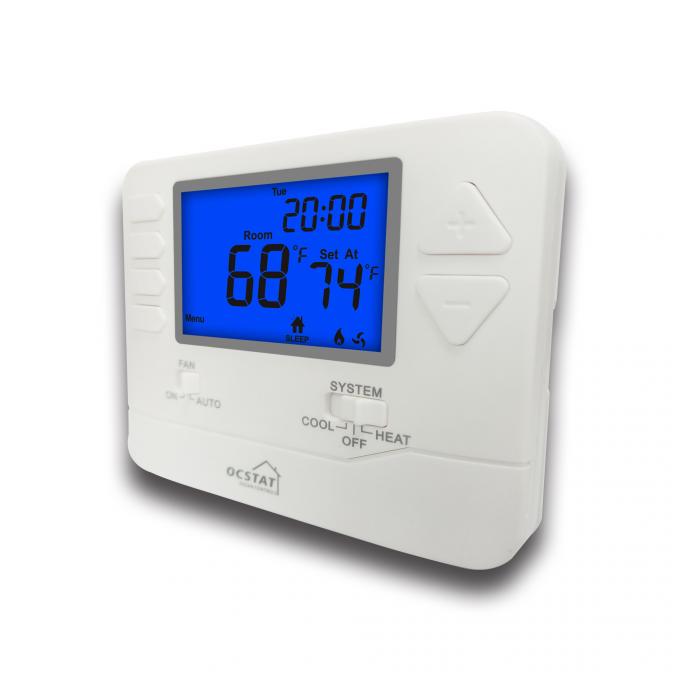 Do termostato caloroso do assoalho da sala de OCSTAT Digitas luminoso azul de poupança de energia