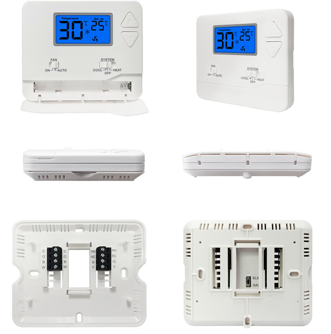 Termostato não programável padrão do branco 24V para o condicionamento de ar