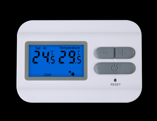 Termostato não programável de Digitas do branco, termostato da única fase com interruptor DE LIGAR/DESLIGAR