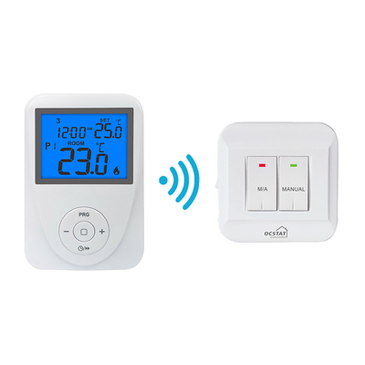 termostato programável sem fio da sala de 230V WiFi RF para caldeiras