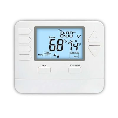 Accurate Control Mode HVAC Thermostat for Heating And Cooling Display Accuracy ±1℉ under 68℉ Power Supply 24VAC Or Battery