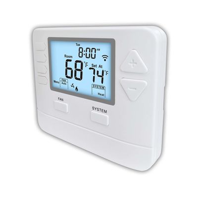 Accurate Control Mode HVAC Thermostat for Heating And Cooling Display Accuracy ±1℉ under 68℉ Power Supply 24VAC Or Battery