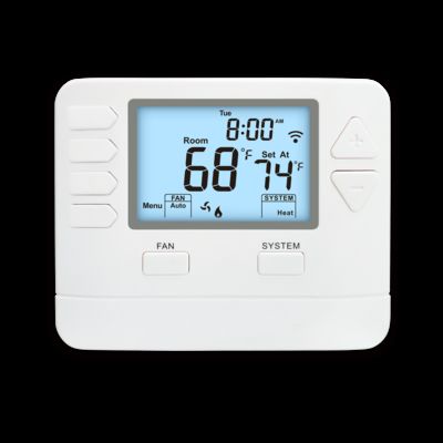 Accurate Control Mode HVAC Thermostat for Heating And Cooling Display Accuracy ±1℉ under 68℉ Power Supply 24VAC Or Battery