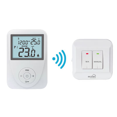 7 Day Programmable 868MHZ Wireless RF Room Thermostat For Water Heater