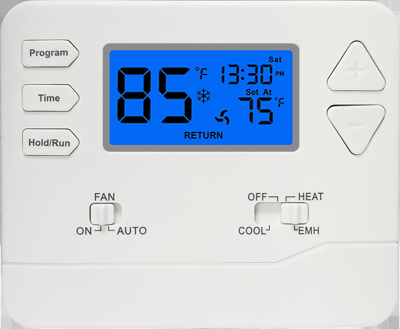Voice Control HVAC Thermostat Heating and Cooling Control Mode Configurable for Electric or Gas Boiler