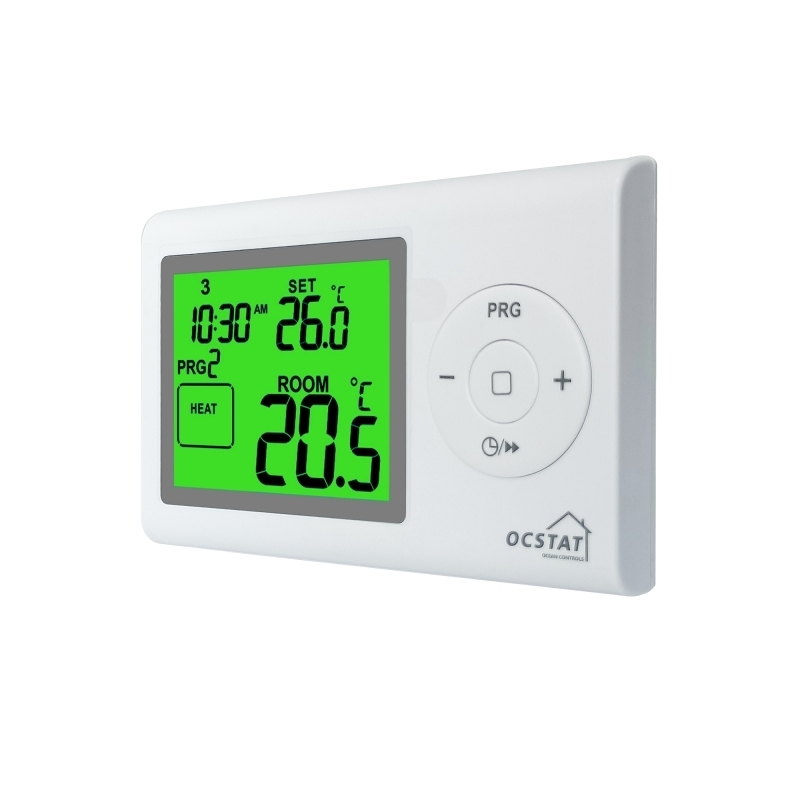 White Color Digital Room Thermostats with Digital Display Style