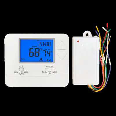 Riseem Programação sem fio PTAC Sala termostato Ar condicionado Casa termostato 24V