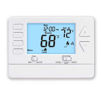 Riseem Multi Stage 24V Ar condicionado programável termostato para casa 2 calor 2 frio