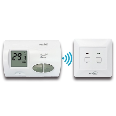 Controle de temperatura de elevação Display LCD Digital Termostato com indicador do sistema LED