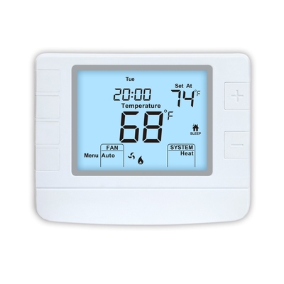 Riseem Ajuste de aquecimento e resfriamento Exibição LCD Sala digital 24V Menu termostato controlado Programável