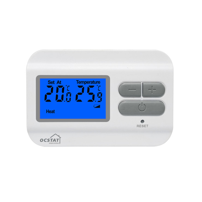 Riseem 868MHZ ABS Digital RF Thermostat para aquecimento e refrigeração de sala de caldeiras de gás Display LCD 230V Controle de temperatura Digital Thermostat de sala não programável