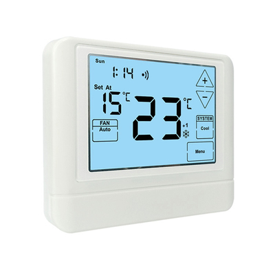 Controlo a distância programável semanal do termostato da sala de WiFi do ABS dois anos de garantia