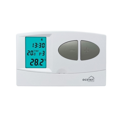 Riseem Branco 7 dias termostato programável, termostato de aquecimento digital