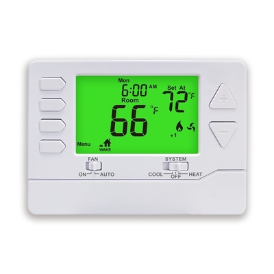 Termostato Programável Digital para Ar Condicionado de 2 Estágios, 2 Aquecimentos, 2 Arrefecimentos, com Controlo de Temperatura Ambiente