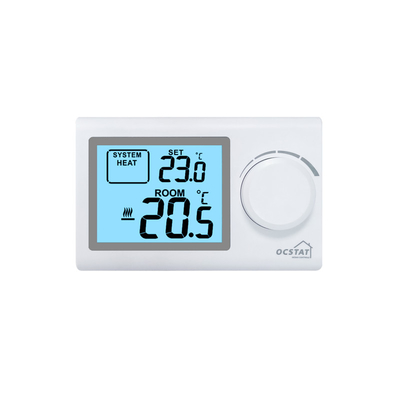 Riseem Termostato de quarto com fio não programável com controle de temperatura digital