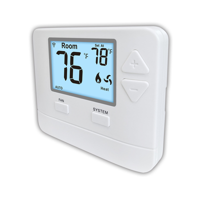 ATAC que aquece o termostato não programável 24V da casa de Digitas do ABS de WIFI LCD