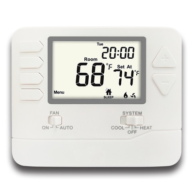 24 V 2 calor 2 frio programação digital de sala de elevação termostato para sistemas HVAC