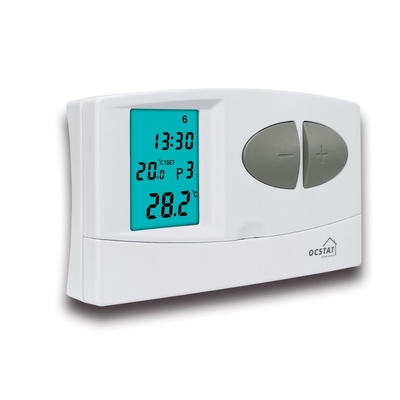 Riseem Alimentação de bateria Controle de temperatura Aquecimento 7 dias Termostato de quarto digital com fio programável com 230V