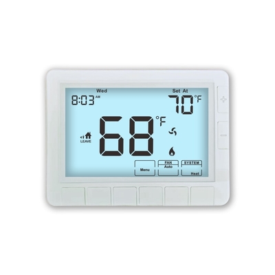 Riseem Nova Bateria Branca 24V LCD Climatizador Eletrônico Programável 1 Calor 1 Frio Termostato Para Sistema HVAC