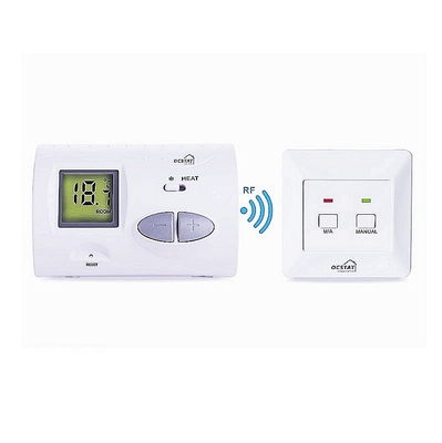 Riseem Controlador de temperatura de cor branca aquecimento digital câmara ajustável termostato com bateria