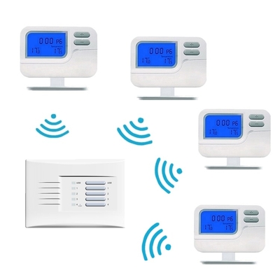 Cores brancas RF Wireless Room Thermostat Controlador de temperatura de elevação digital programável
