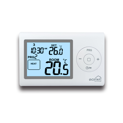 Termóstato eletrónico ambiente digital com fio LCD programável 230V 7 dias