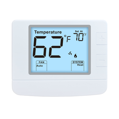 Termostato eletrônico doméstico para ar condicionado de ambiente de 24V, 1 calor, 1 frio, não programável