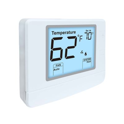 Termostato de ambiente digital não programável para ventiloconvector, 24V, 2 calor, 2 frio