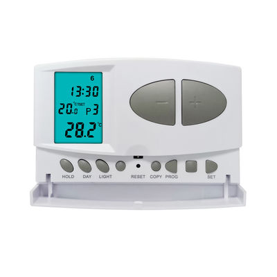 Termostato ambiente com fio para sistema de aquecimento de água/piso com visor LCD para casa inteligente