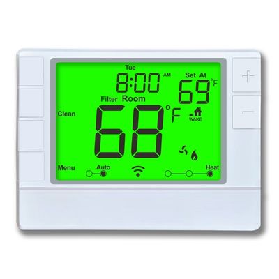 Coiiwsei LCD Digital Display Wired Room Thermostat with Non-programmable Programming and ABS Housing Material
