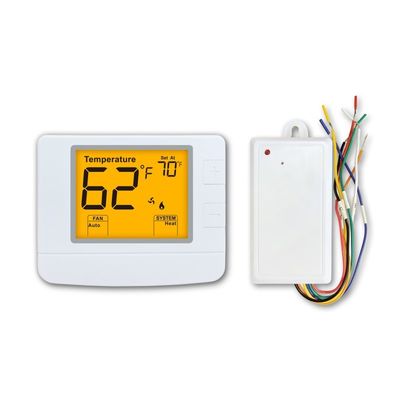Termostato PTAC sem fio RF WIFI alimentado por 2 pilhas AAA para controle de temperatura convencional ou bomba de calor