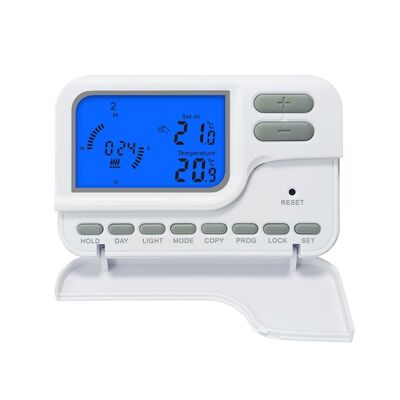 NTC Sensor Tipo Digital 7 dias termostatos de quarto com luz de fundo azul cor adequada para sistemas de aquecimento energético em edifícios de escritório