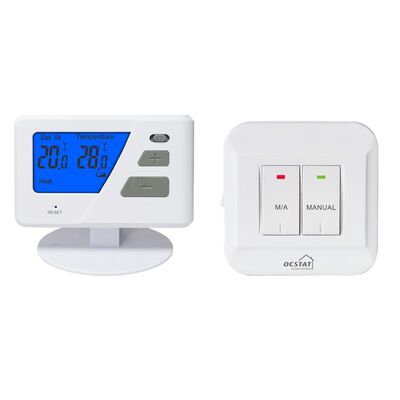 230V RF Thermostat Sala sem fio Termostato não programável Com corrente de espera 20uA e distância de transmissão Aproximadamente 50m Adequado para sistemas de controle HVAC