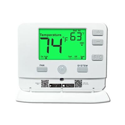 Fonte de alimentação 50 60Hz Receptor 18 30 VAC NEC Classe II HVAC PTAC RF Termostato Frequência de operação sem fio 915MHZ Monta na parede ou caixa de junção