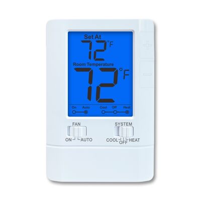 Modo CALOR Com Fio Quarto 1 Calor 1 Frio Termostato Para Unidades PTAC Fornecendo Operação de Bomba de Calor 1H1C Sem Opções de Calor Auxiliar Ou Emergência