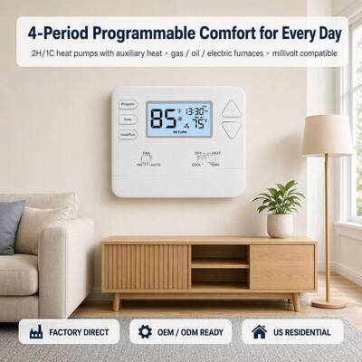 Termostato Ajustável Miuputake 5-10A Amp Controlador Industrial para Bomba de Calor de Fonte de Ar para Eficiência Energética