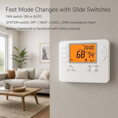 Suuwer Mantenha Sua Casa Confortável e Economize Energia com um Termostato Programável de 7 Dias com Display Digital