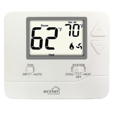 Riseem Material ABS+PC Sala digital de estágio único Termostato não programável para casa