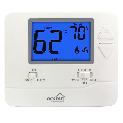 Riseem HVAC Digital Não Programável Home Termostato Luz de fundo azul LCD Display