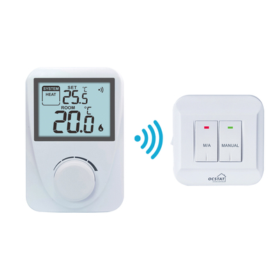 Riseem RF868 Mhz Sala de aquecimento e caldeira de gás Termostato sem fio RF não programável / Termostato de sala digital sem fio