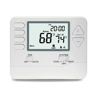 Casa de Digitas termostato programável de 7 dias com o grande painel LCD a pilhas