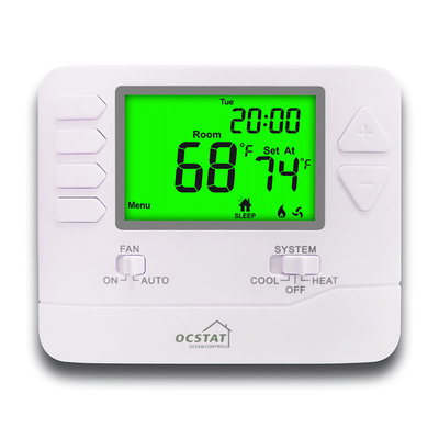 Sala sete do condicionamento de ar - termostato programável do dia para a fonte de alimentação da baixa tensão 24V