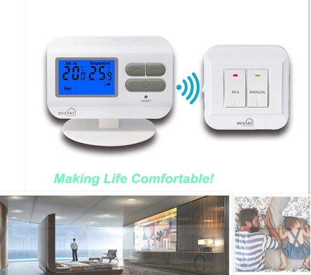 Riseem Electronic RF Non - Programmable Floor Heating Thermostat com 2* AAA Bateria de tamanho