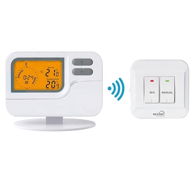 Riseem aquecimento branco controle remoto aquecimento termostato sem fio sete dias programável