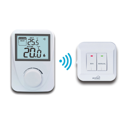 Riseem Color Branco RF Controller de temperatura de sala de aquecimento para caldeira elétrica CE ROHS