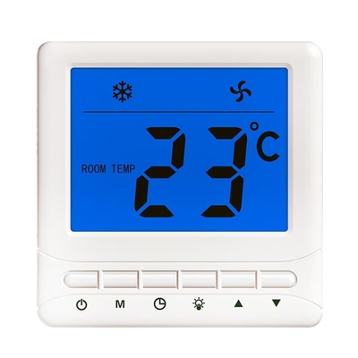 Operação fácil da precisão ±1°C do termostato da velocidade 6A Digitas FCU do branco 3