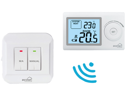 Riseem ABS 230V Smart Digital RF Termostato de quarto não programável para aquecimento de chão Garantia de um ano