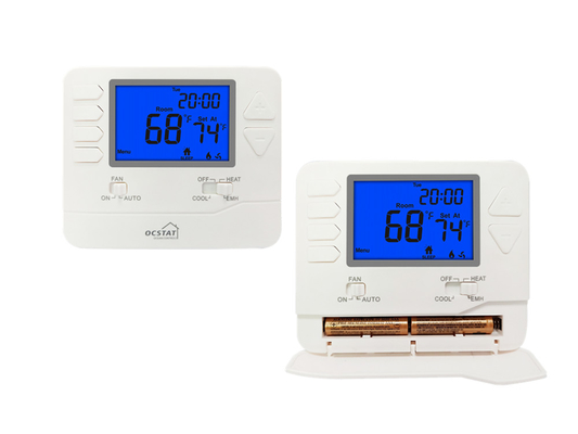 Riseem Semanal Programável 0.5°C Precisão Sistema HVAC bomba de calor termostato 24V