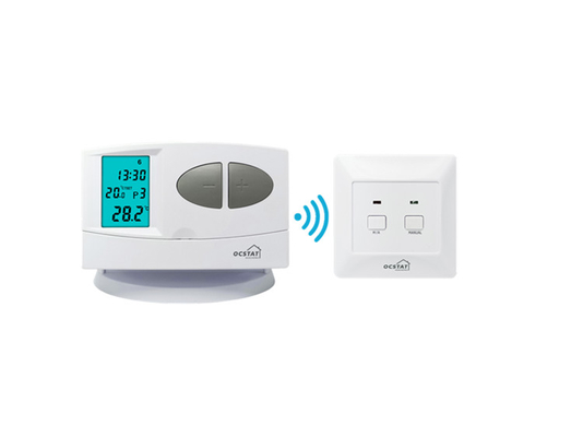 Riseem Wireless Push Button LCD Display Air Conditioner Control Aquecimento hvac RF 7 dias Termostato programável para caldeira a gás